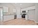 Open kitchen featuring white cabinets and stainless steel appliances at 2506 Glendale Ave, Kannapolis, NC 28081