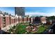 Aerial shot showcasing the condos, greenery, and rooftop amenities, creating a serene setting at 300 W 5Th St # 404, Charlotte, NC 28202