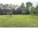Picturesque backyard with lush green grass and mature trees at 3154 Loomis St, Lincolnton, NC 28092
