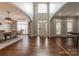 Elegant foyer with soaring ceilings, hardwood floors, and an inviting front entrance at 3304 Danhill Pl, Matthews, NC 28105