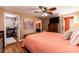 Bedroom features hardwood floors, closet and ensuite bath, creating a functional and comfortable space at 3310 46Th Ne Ave, Hickory, NC 28601