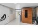 Spacious basement area featuring a wood sauna, gym equipment, and open floor plan at 366 Faith Rd, Mooresville, NC 28115