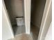 Bathroom area featuring a white cabinet on tile flooring, freshly installed at 4017 Grommet Ct, Matthews, NC 28105