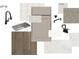 Selection of interior design materials including flooring, cabinetry, countertops, and hardware at 4017 Grommet Ct, Matthews, NC 28105