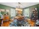 Lovely dining room featuring wood floors, traditional decor, and bright natural lighting at 404 N Laurel St, Lincolnton, NC 28092