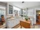 Charming kitchen featuring granite counters, ample cabinet space, and stylish decor at 404 N Laurel St, Lincolnton, NC 28092