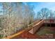 Wooden deck with a ramp leading to the backyard at 4845 Midway Sand Rd, Hickory, NC 28601