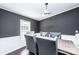 Cozy dining room with elegant chairs, modern lighting, and comfortable seating for Gathering gatherings at 4845 Midway Sand Rd, Hickory, NC 28601