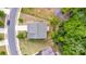 Overhead view of home featuring a gray roof, private backyard, and a wooded area at 5065 Watersail Way, Clover, SC 29710