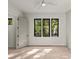 Bedroom with natural light and hardwood floors at 624 Heather Ln, Charlotte, NC 28209