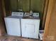 View of a laundry area featuring a washer and a dryer at 6813 Navajo Trl, Sherrills Ford, NC 28673