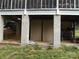Storage area under home, including extra access door and vehicle parking at 6813 Navajo Trl, Sherrills Ford, NC 28673