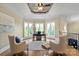 Office space with wood floors, wainscotting, a trey ceiling, and lots of natural light at 8904 Woodhall Lake Dr, Waxhaw, NC 28173