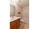 Neutral bathroom featuring a wooden vanity and a shower-tub combination at 118 Barnhardt Loop, Mooresville, NC 28117