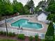 Clean community pool features comfortable lounge chairs and patio furniture at 118 Barnhardt Loop, Mooresville, NC 28117