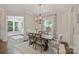 Dining room with farmhouse table, neutral decor, and open access to other living areas at 1209 Leigh Ave, Charlotte, NC 28205