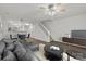 Comfortable living room with contemporary furniture and stylish decor; inviting space at 13660 Meade Glen Ct, Charlotte, NC 28273