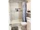 Well-maintained bathroom featuring a shower-tub combo, storage cabinet and a modern vanity with sink at 1750 Sells Rd, Salisbury, NC 28144