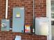 Electrical panel and meter showing solar power integration at 1750 Sells Rd, Salisbury, NC 28144