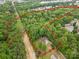 Aerial view showcasing the property's boundaries, lush greenery, and surrounding neighborhood, creating a serene backdrop at 1792 Hoffman Rd, Gastonia, NC 28054