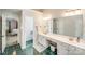 Bathroom with a double vanity and modern fixtures at 2635 Cotton Planter Ln, Charlotte, NC 28270