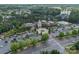 Aerial view of community clubhouse with pool, parking, and surrounding greenery at 3043 Santee Ct, Fort Mill, SC 29707