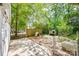 Fenced backyard featuring concrete patio, pet housing, and secure area at 308 Gillsbrook Rd, Lancaster, SC 29720