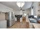 Well-equipped kitchen with stainless steel appliances, bright lighting, and functional layout at 308 Gillsbrook Rd, Lancaster, SC 29720