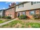 Charming townhome featuring a well-manicured lawn, brick facade, and classic black shutters at 3109 Heathstead Pl, Charlotte, NC 28210