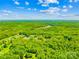 Panoramic aerial view showcasing a serene, tree-filled landscape with scattered dwellings at 5615 American Way, Denver, NC 28037