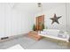 Inviting front porch with a charming swing, decorative star, and well-maintained entrance at 5615 American Way, Denver, NC 28037
