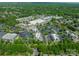 Aerial view of commercial area with buildings, parking lots, and green spaces at 7138 Wessynton Dr, Charlotte, NC 28226