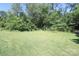 Lush green backyard, perfect for outdoor activities, with a tree-lined perimeter at 805 Waverly Pl # 16, Statesville, NC 28677