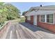 An expansive wooden deck provides an ideal space for entertaining and relaxing outdoors at 805 Waverly Pl # 16, Statesville, NC 28677