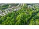 An aerial view showcases a community nestled among lush green trees and well-manicured lawns at 815 Clearbrook Rd, Matthews, NC 28105