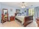 Bedroom featuring natural light, ceiling fan, and closet at 815 Clearbrook Rd, Matthews, NC 28105