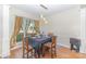 Dining area featuring natural light, custom window coverings, and ample space for Gathering gatherings at 815 Clearbrook Rd, Matthews, NC 28105