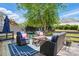 Comfortable outdoor deck with seating area and decor at 8833 Cavonnier Ln, Charlotte, NC 28216
