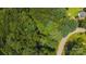 Aerial view of a dense forest with a road winding through it at 1040 Nc 90 W Hwy, Taylorsville, NC 20681