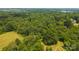 An aerial shot displays a dense forest alongside a vibrant green field at 1040 Nc 90 W Hwy, Taylorsville, NC 20681