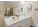 Bathroom featuring double vanity, and separate glass enclosed shower at 1141 Ardwyck Pl, Rock Hill, SC 29730
