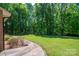 Expansive backyard, featuring lush greenery and mature trees, creating a serene and private outdoor space at 174 Buena Vale Dr, Gastonia, NC 28056