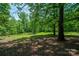 Lush wooded property featuring dense trees and a natural landscape perfect for privacy at 174 Buena Vale Dr, Gastonia, NC 28056