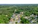 Aerial view of the neighborhood with lush tree coverage, highlighting the property's location and surroundings at 208 N Kayla Dr, Salisbury, NC 28146