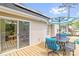 This is an expansive deck with a seating area, dining set, glass door, and inviting outdoor space at 208 N Kayla Dr, Salisbury, NC 28146