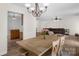 Open floor plan with dining room that leads to living room and kitchen at 208 N Kayla Dr, Salisbury, NC 28146