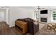 Inviting living room features a fireplace and neutral decor at 208 N Kayla Dr, Salisbury, NC 28146