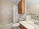 Bathroom showcasing tile flooring, a tub, a vanity, and a mirror at 2919 Peachwood Ct, Fort Mill, SC 29715