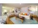 Open-concept living space with a breakfast bar and a staircase, perfect for modern living at 3948 Ashton Nw Dr, Conover, NC 28613
