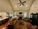 Inviting living room with vaulted ceiling, stone fireplace, and elegant furnishings at 67 41St Nw Ave # 3, Hickory, NC 28601